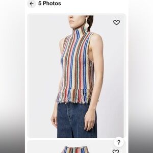 Sea Olina Ombre Knits Turtle Neck Tank